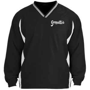 Tipped V-Neck Windshirt