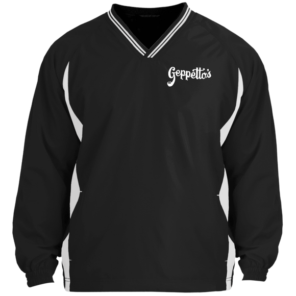 Tipped V-Neck Windshirt