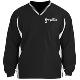 Tipped V-Neck Windshirt