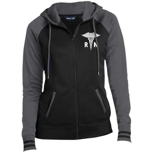 LST236 Ladies' Moisture Wick Full-Zip Hooded Jacket
