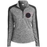Ladies' Electric Heather Colorblock 1/4-Zip Pullover