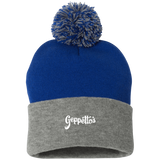 Pom Pom Knit Cap